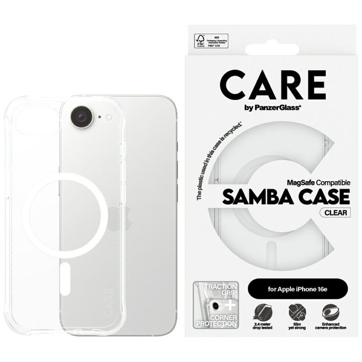 Etui CARE by PanzerGlass Fashion MagSafe do iPhone 16e / 17e przezroczysty na NearMe.pl