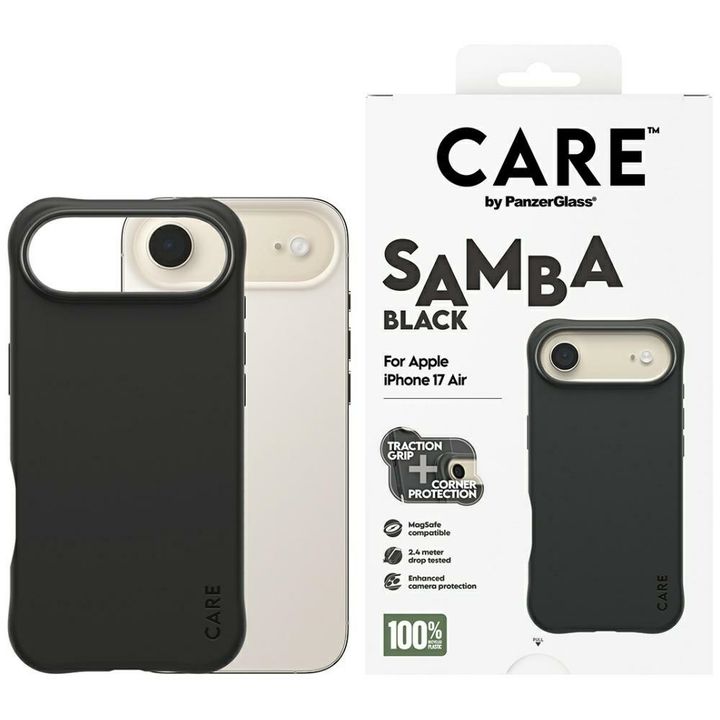 Etui CARE by PanzerGlass Fashionable     Samba MagSafe do iPhone Air czarny na NearMe.pl