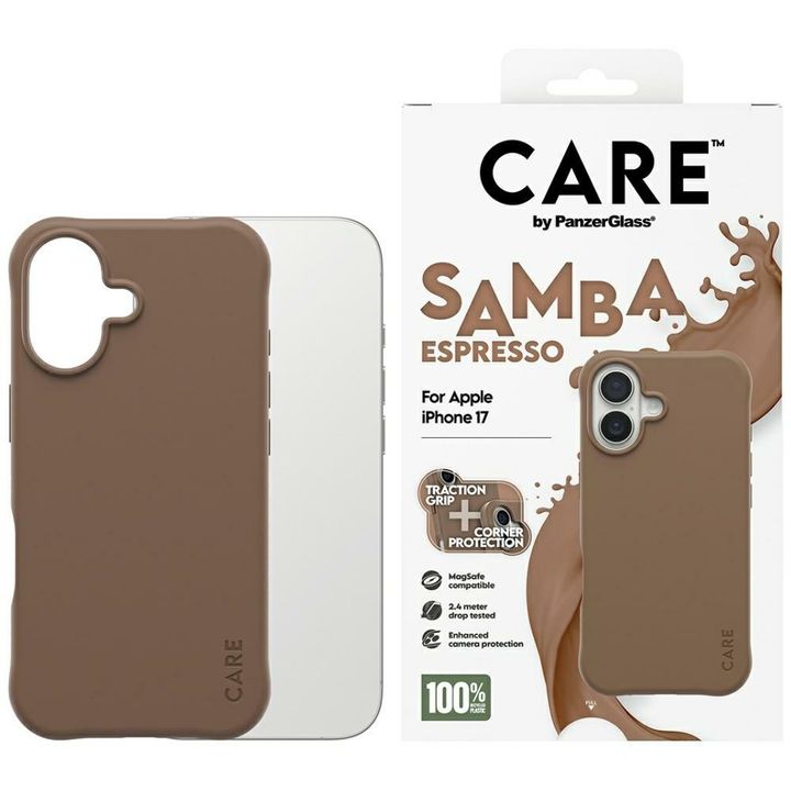 Etui CARE by PanzerGlass Fashionable     Samba MagSafe do iPhone 17 espresso na NearMe.pl