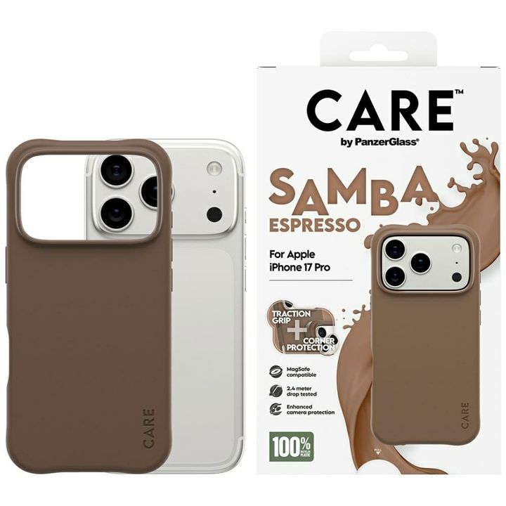 Etui CARE by PanzerGlass Fashionable     Samba MagSafe do iPhone 17 Pro espresso na NearMe.pl