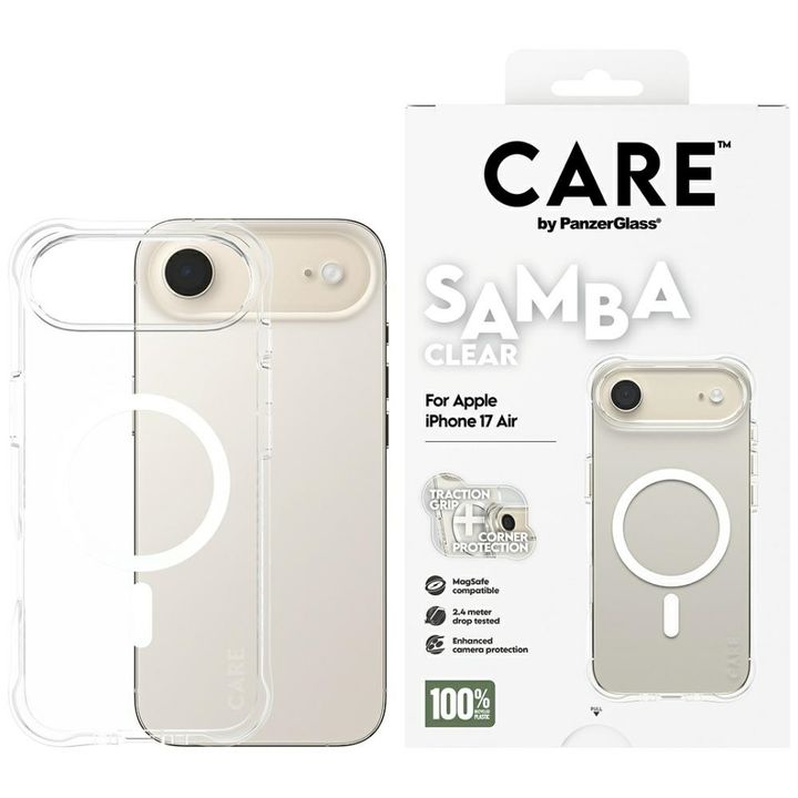 Etui CARE by PanzerGlass Fashionable     Samba w. White MagSafe do iPhone Air przezroczysty na NearMe.pl