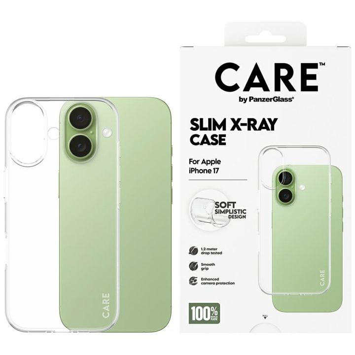 Etui CARE by PanzerGlass Fashionable     X-Ray Soft Basic do iPhone 17 przezroczysty na NearMe.pl