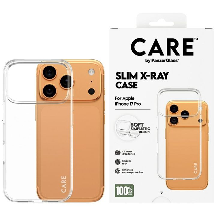 Etui CARE by PanzerGlass Fashionable     X-Ray Soft Basic do iPhone 17 Pro przezroczysty na NearMe.pl