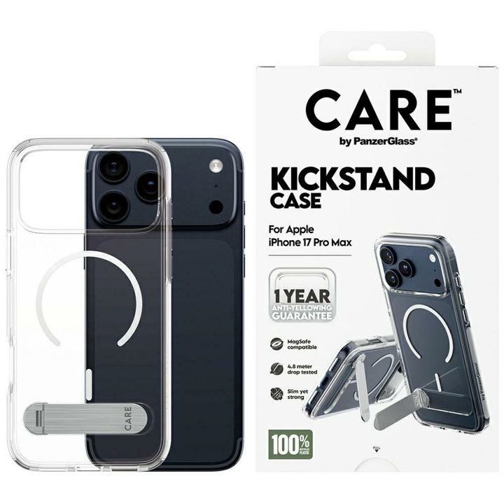 Etui CARE by PanzerGlass Feature w.      Kickstand MagSafe do iPhone 17 Pro Max przezroczysty na NearMe.pl