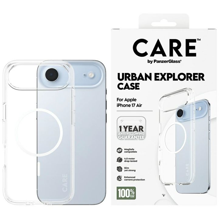 Etui CARE by PanzerGlass Flagship Urban  Explorer w. White MagSafe do iPhone Air przezroczysty na NearMe.pl