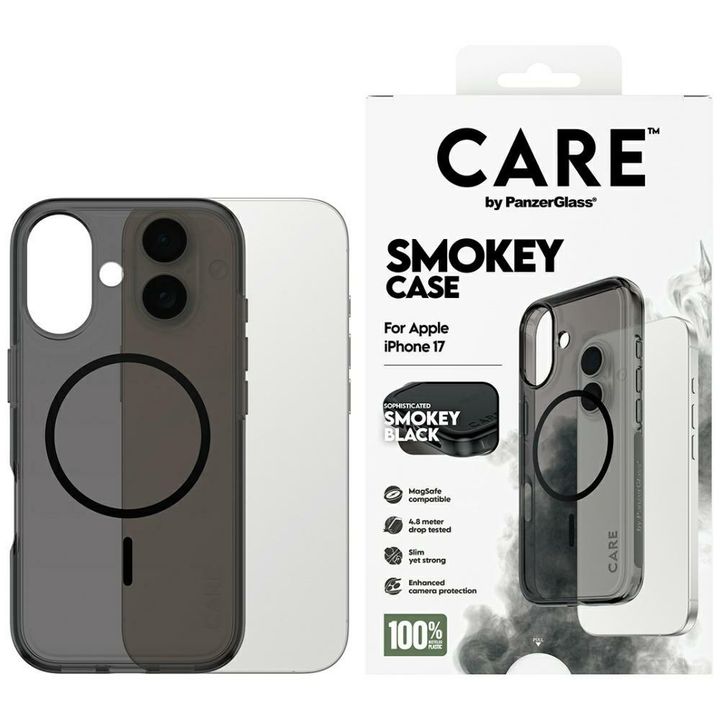 Etui CARE by PanzerGlass Flagship Urban  Explorer w. Black MagSafe do iPhone 17 dymny na NearMe.pl