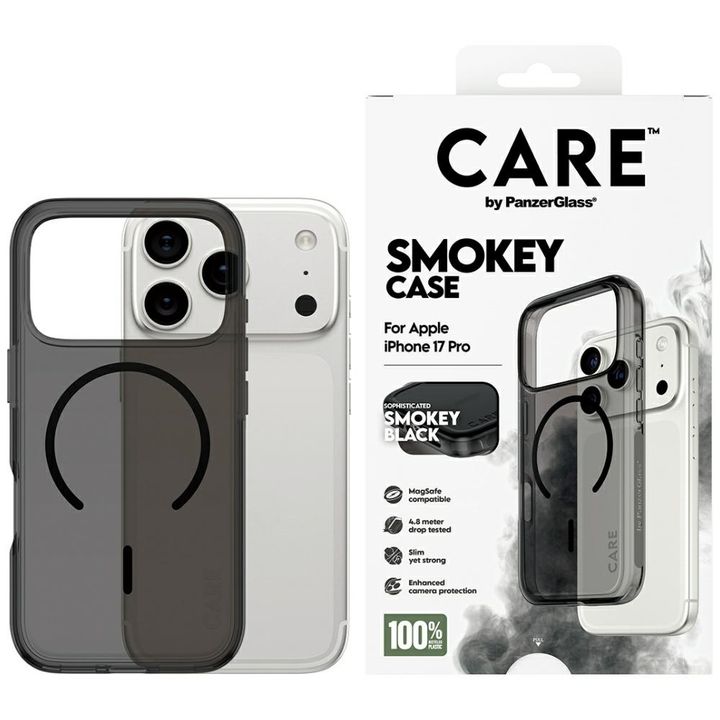 Etui CARE by PanzerGlass Flagship Urban  Explorer w. Black MagSafe do iPhone 17 Pro dymny na NearMe.pl