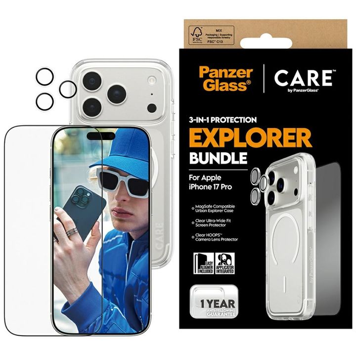 Zestaw ochronny CARE by PanzerGlass      Flagship Explorer 3w1 Etui+Szkło+Lens do iPhone 17 Pro na NearMe.pl
