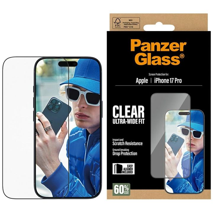 Szkło hartowane PanzerGlass Ultra-Wide   Fit EasyAligner do iPhone 17 Pro na NearMe.pl