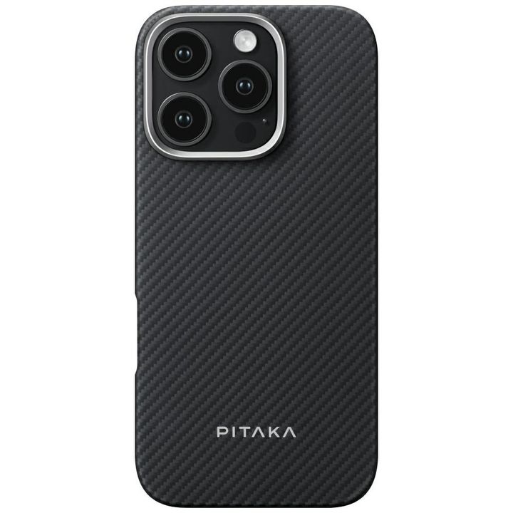 Etui PITAKA Ultra-Slim MagSafe do iPhone 16 Pro czarno szary na NearMe.pl
