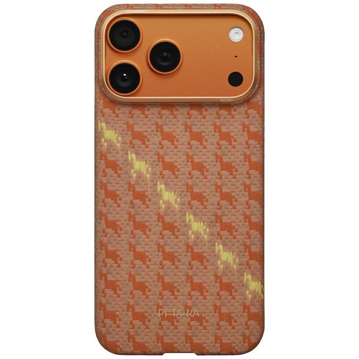 Etui PITAKA Happiness Rides Edge Case    MagSafe do iPhone 17 Pro Max amber na NearMe.pl