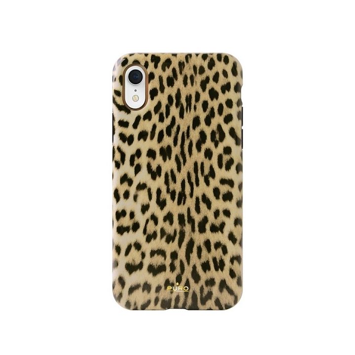 Puro Glam Leopard Cover iPhone Xr czarny/black Limited Edition IPCX61LEO1BLK na NearMe.pl