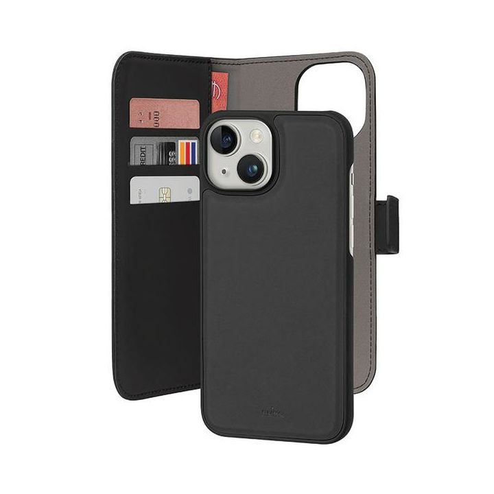 Puro Wallet Detachable iPhone 15 Plus /14 Plus 6.7" 2w1 czarny/black PUIPC1567BOOKC3BLK na NearMe.pl