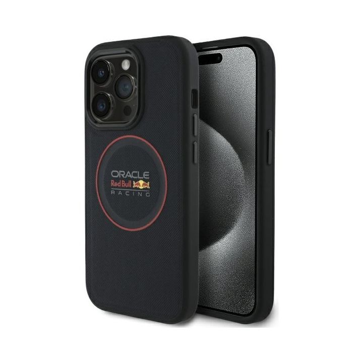 Red Bull RBHMP14L24PUILVR iPhone 14 Pro  6.1" hardcase granatowy/navy Leather Red Ring MagSafe na NearMe.pl
