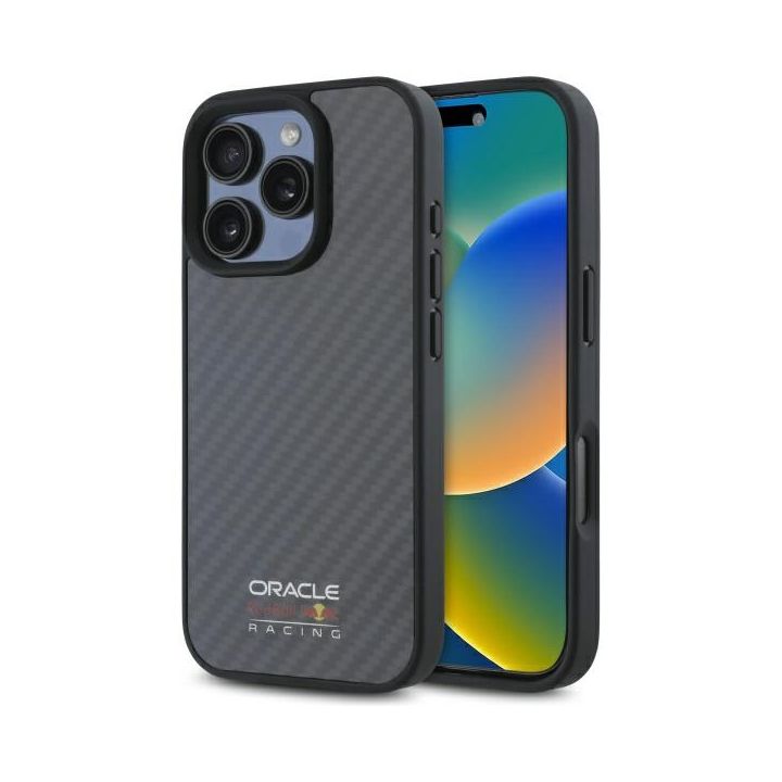 Red Bull RBHMP16X24CFILSK iPhone 16 Pro Max 6.9" hardcase czarny/black Carbon Fiber Shiny Logo MagSafe na NearMe.pl