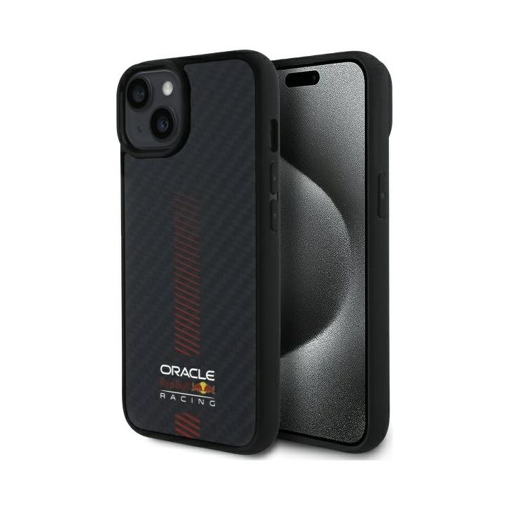 Red Bull RBHMP14S24CFGSMK iPhone 14 6.1" hardcase czarny/black Carbon Fiber Power Bar MagSafe na NearMe.pl