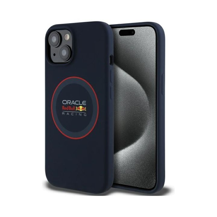 Red Bull RBHMP14S24SIILVR iPhone 14 6.1" hardcase granatowy/navy Silicone Red Ring MagSafe na NearMe.pl