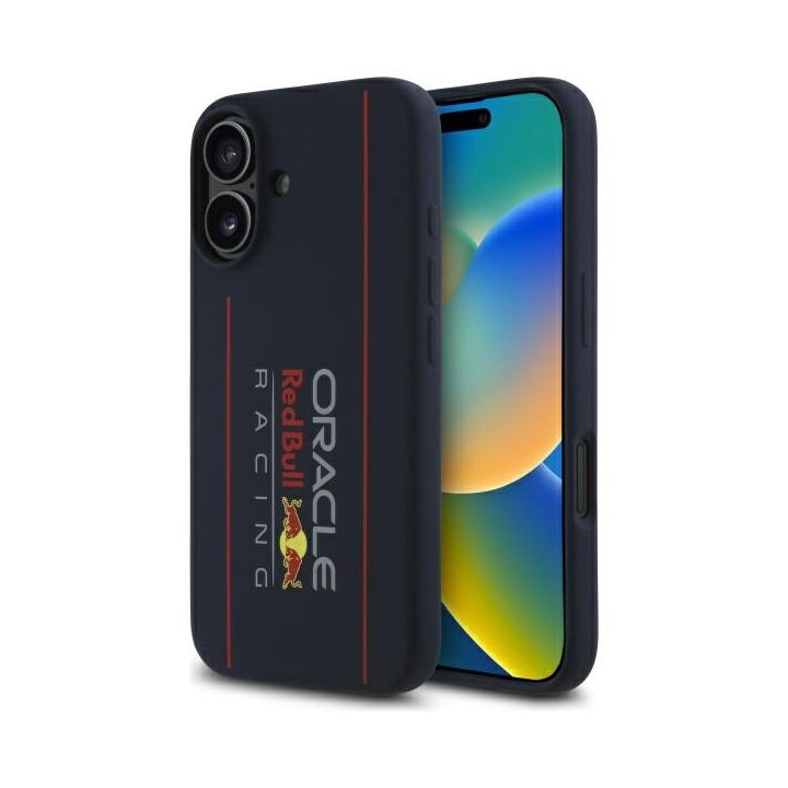 Red Bull RBHMP16S24SIOLRV iPhone 16 6.1" hardcase granatowy/navy Silicone Vertical Logo MagSafe na NearMe.pl