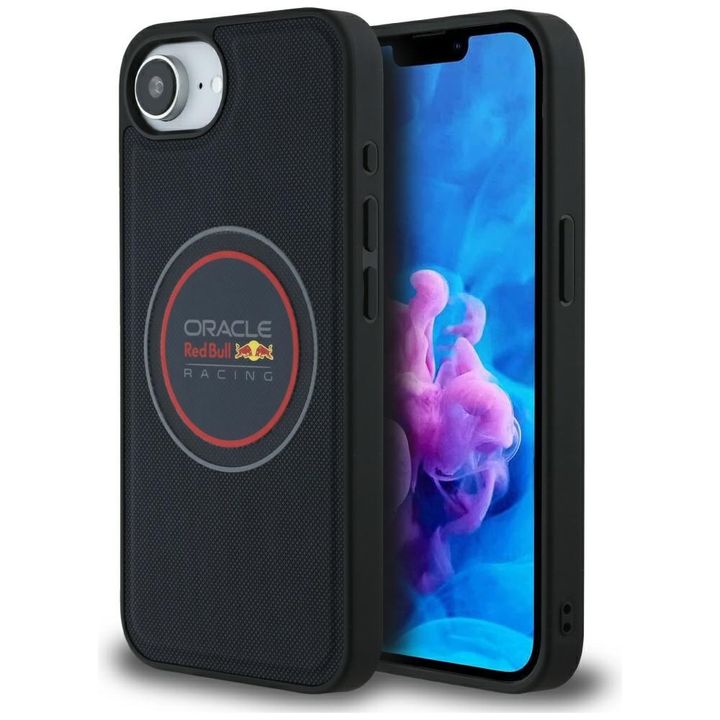 Etui Red Bull Meshed Logo and Red Ring   MagSafe do iPhone 16e / 17e granatowy na NearMe.pl