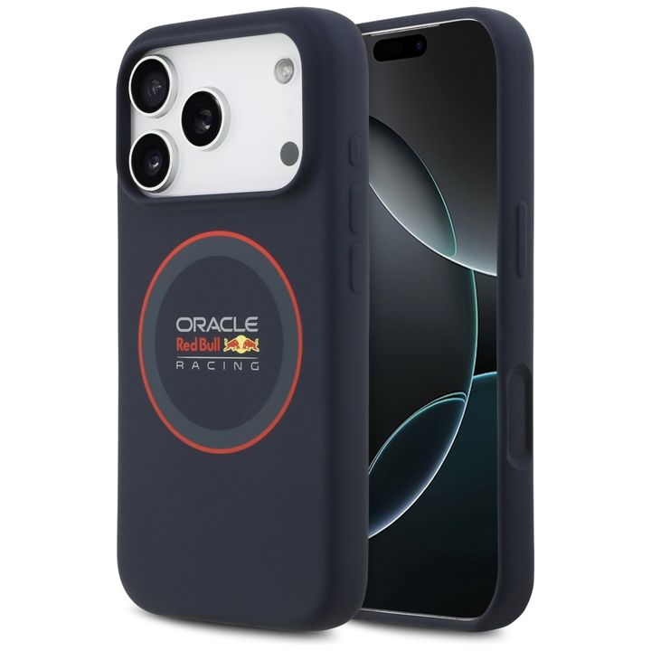 Etui Red Bull Silicone Red Ring MagSafe  do iPhone 17 Pro granatowy na NearMe.pl