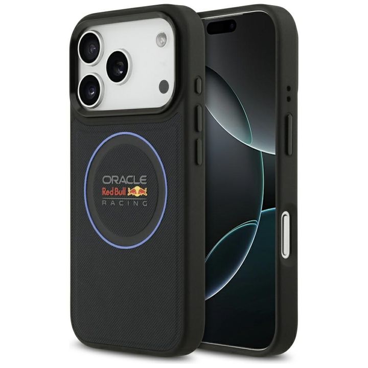 Etui Red Bull Meshed Blue Ring & Metal   Buttons MagSafe do iPhone 17 Pro granatowy na NearMe.pl