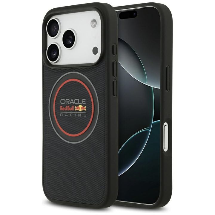 Etui Red Bull Meshed Logo And Red Ring   MagSafe do iPhone 17 Pro granatowy na NearMe.pl
