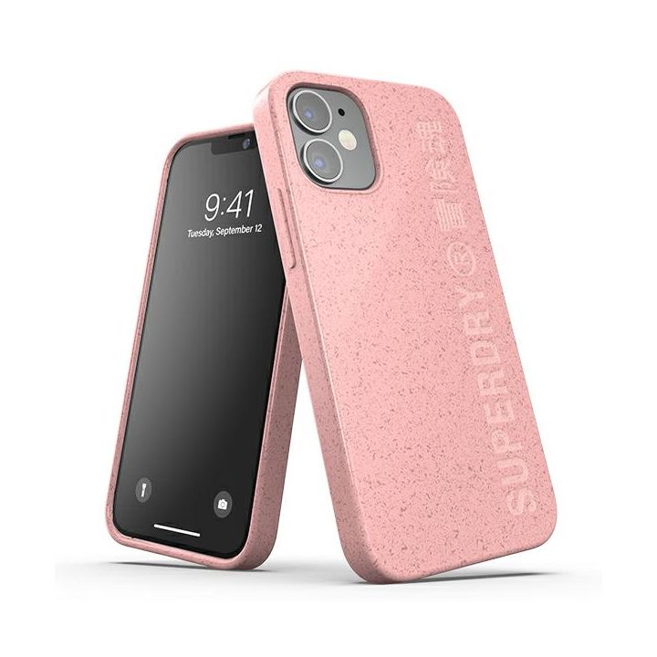 SuperDry Snap iPhone 12 mini CompostableCase różowy/pink 42620 na NearMe.pl