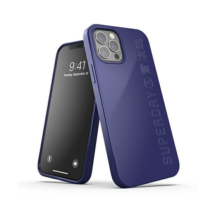 SuperDry Snap iPhone 12/12 Pro Compostable granatowy/navy 42627 na NearMe.pl