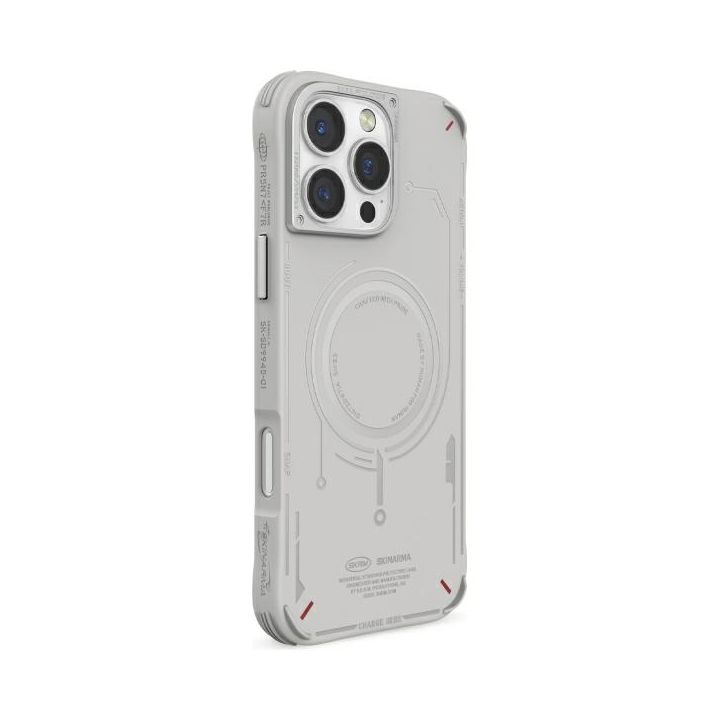 Skinarma etui Mecha iPhone 16 Pro Max    6.9" Magnetic Charging jasno szary/light grey na NearMe.pl