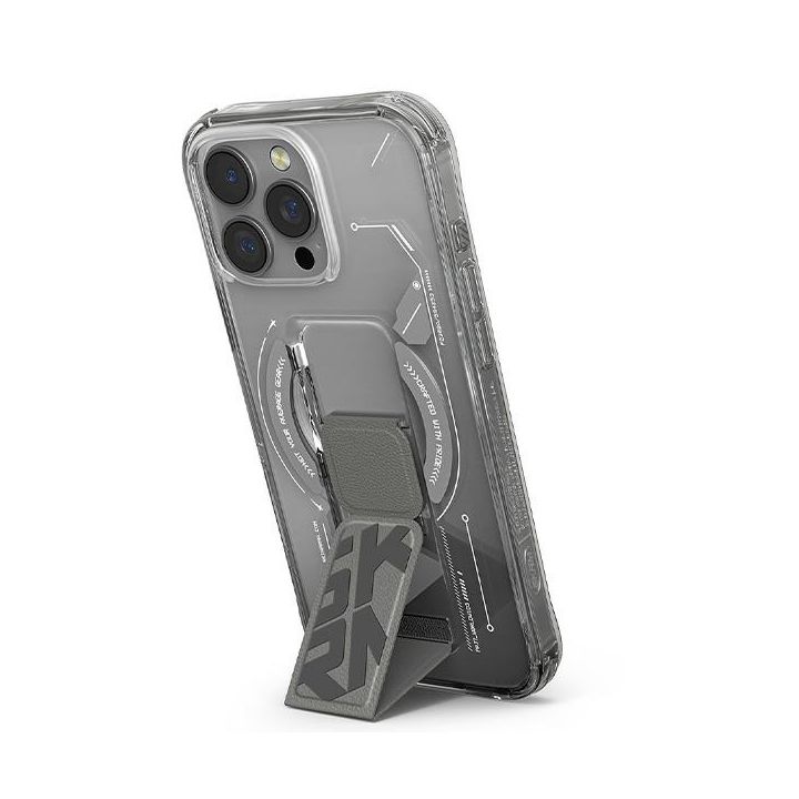 Skinarma etui Helio iPhone 16 Pro 6.3"   Magnetic Charging + Grip Stand titanium na NearMe.pl