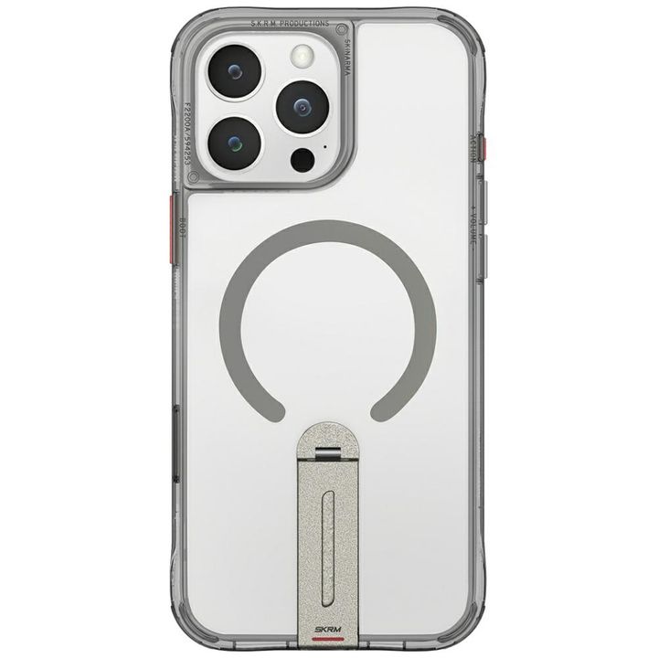 Etui Skinarma Helix do iPhone 16 Pro     Magnetic Charging 360 Rotating Stand titanium na NearMe.pl