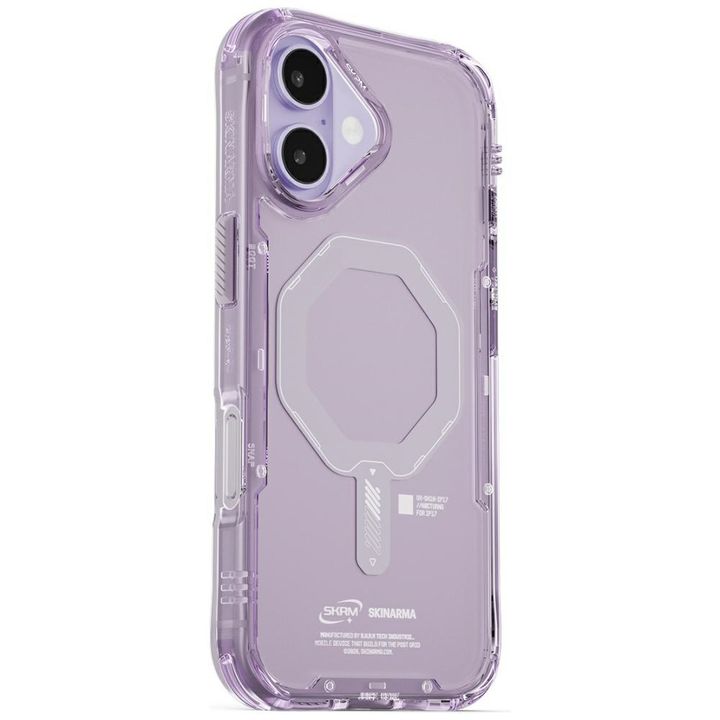 Etui Skinarma Saido do iPhone 17         Magnetic Charging lilac na NearMe.pl