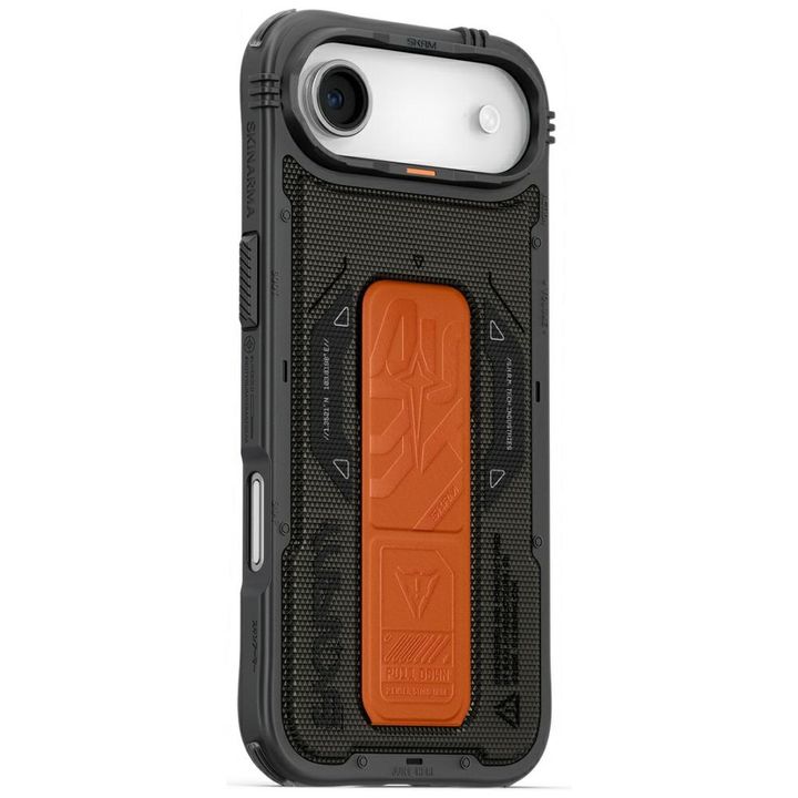 Etui Skinarma Phantom do iPhone Air      Magnetic Charging + Grip Stand oliwkowy na NearMe.pl