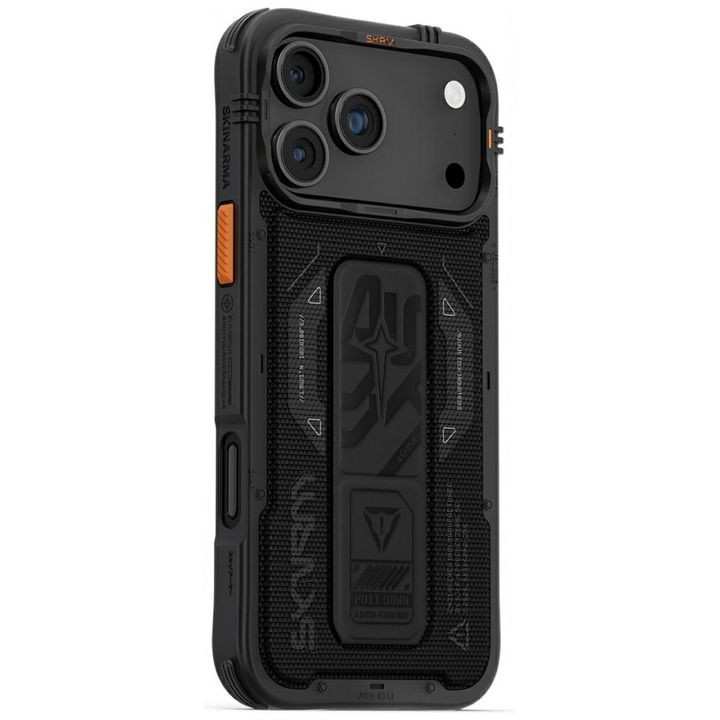 Etui Skinarma Phantom do iPhone 17 Pro   Max Magnetic Charging + Grip Stand czarny na NearMe.pl