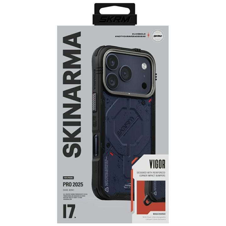 Etui Skinarma Vigor MagSafe do iPhone 17 Pro niebieski na NearMe.pl