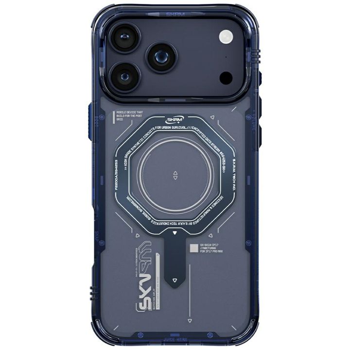 Etui Skinarma Magma do iPhone 17 Pro Max Magnetic Charging niebieski na NearMe.pl