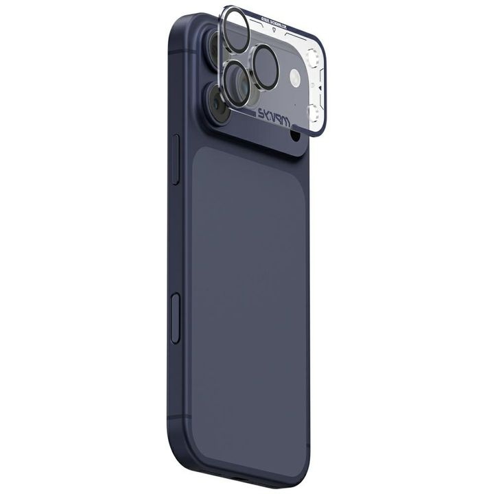 Szkło na obiektyw aparatu Skinarma Magma Full Matte do iPhone 17 Pro Max niebieski na NearMe.pl