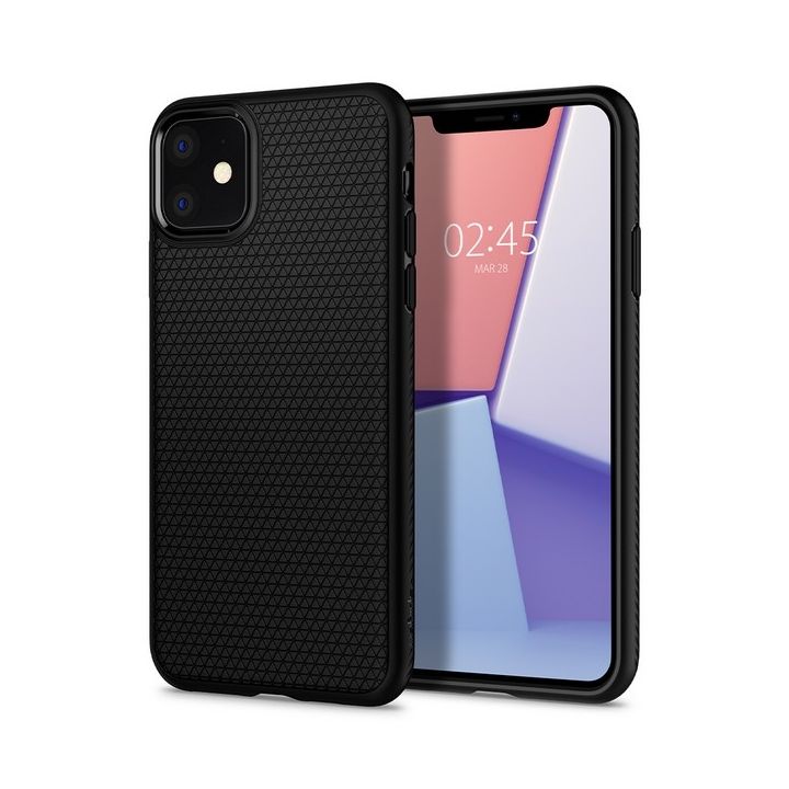 Etui Spigen Liquid Air do iPhone 11      matowy czarny na NearMe.pl