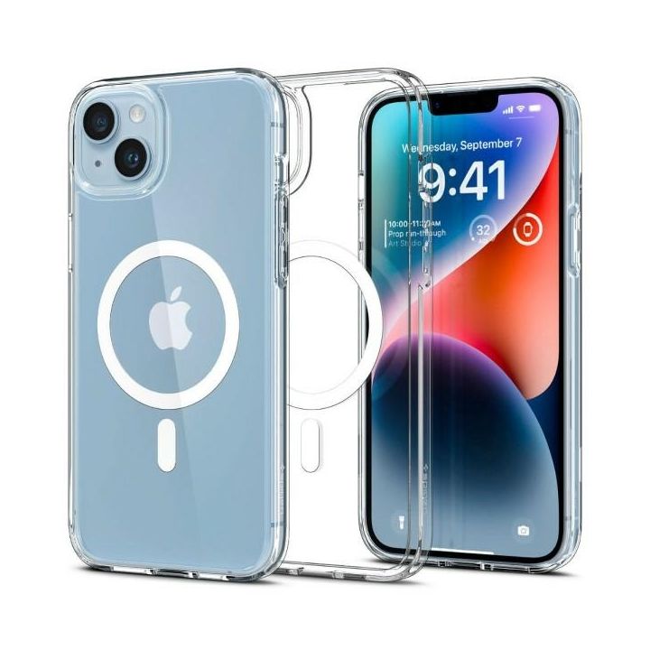 Spigen Ultra Hybrid MAG iPhone 14 Plus /15 Plus 6,7" Magsafe biały/white ACS04902 na NearMe.pl