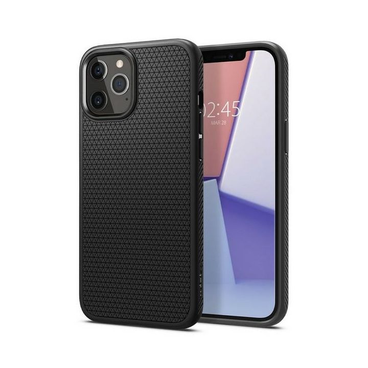 Spigen Liquid Air iPhone 12/12 Pro 6,1"czarny/black matte ACS01701 na NearMe.pl