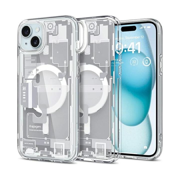 Spigen Ultra Hybrid MAG iPhone 15 Plus /14 Plus 6.7" Magsafe zero one white ACS07035 na NearMe.pl