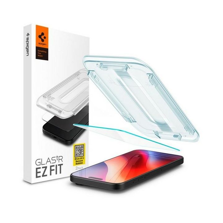 Spigen Glas.TR iPhone 16 Pro 6.3""EZ FIT" clear szkło hartowane AGL07935 na NearMe.pl