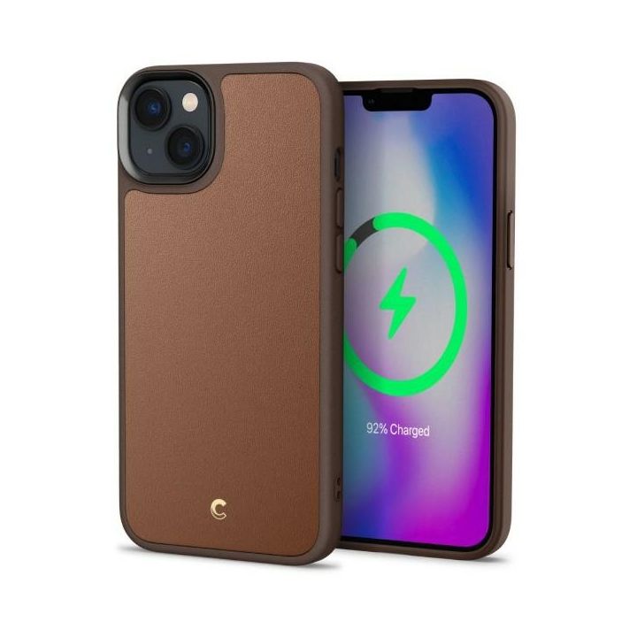 Spigen Cyrill Kajuk MAG iPhone 14 Plus /15 Plus 6,7" Magsafe brązowy/saddle brown ACS04947 na NearMe.pl
