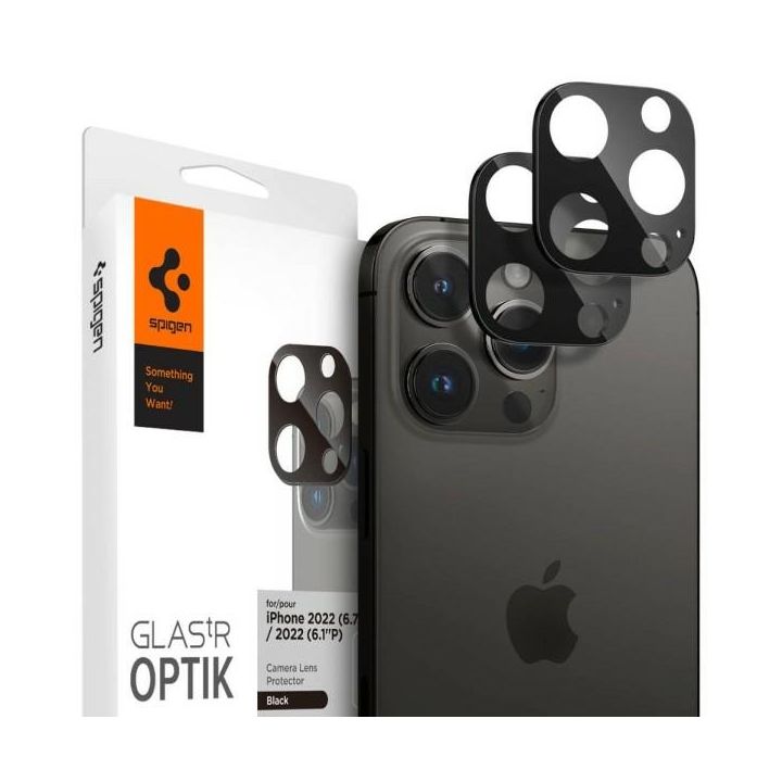 Spigen Optik.Tr Camera iPhone 14 Pro/14  Pro Max/15 Pro/15 Pro/16 Pro/16 Pro Max Lens 2szt czarny/black AGL05273 na NearMe.pl