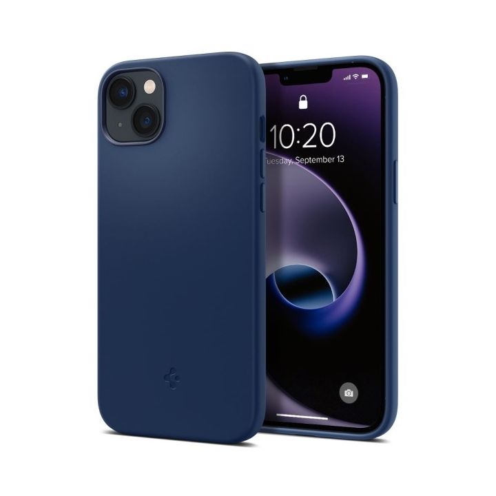 Spigen Silicone Fit iPhone 14 Plus / 15Plus 6,7" MAG Magsafe granatowy/navy blue ACS04921 na NearMe.pl