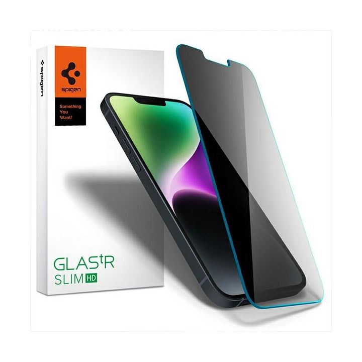 Spigen Glas.TR Slim iPhone 16e/14/13     Pro/13 Privacy AGL05211 szkło hartowane AGL03393 na NearMe.pl