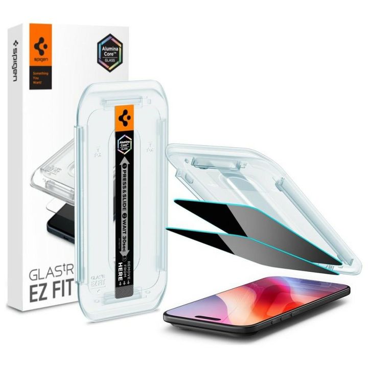Szkło hartowane Spigen Glas.TR "EZ FIT"  prywatyzujące do iPhone Air 2szt na NearMe.pl