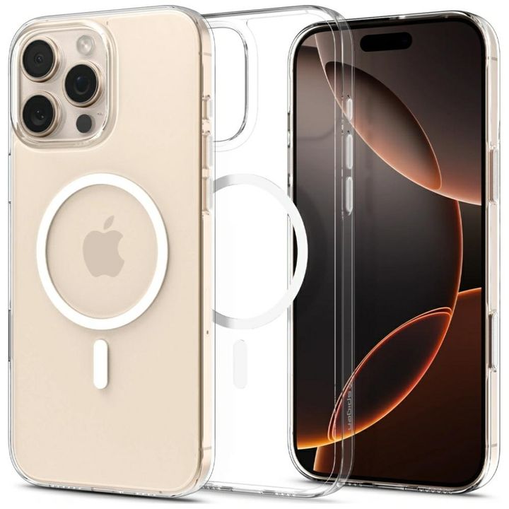 Etui Spigen Thin Fit T MAG MagSafe do    iPhone 16 Pro przezroczysto-biały na NearMe.pl