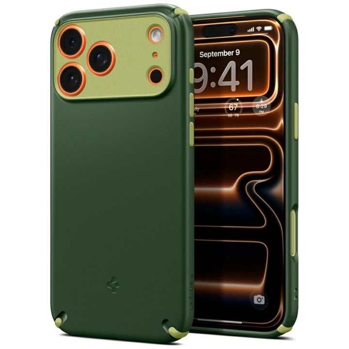 Etui Spigen Nano Pop Hybrid Mag MagSafe  do iPhone 17 Pro Max zielony na NearMe.pl