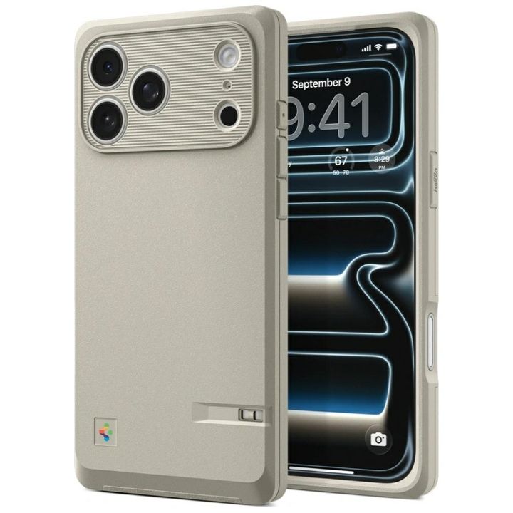 Etui Spigen Classic LS MagSafe do iPhone 17 Pro kamienny na NearMe.pl